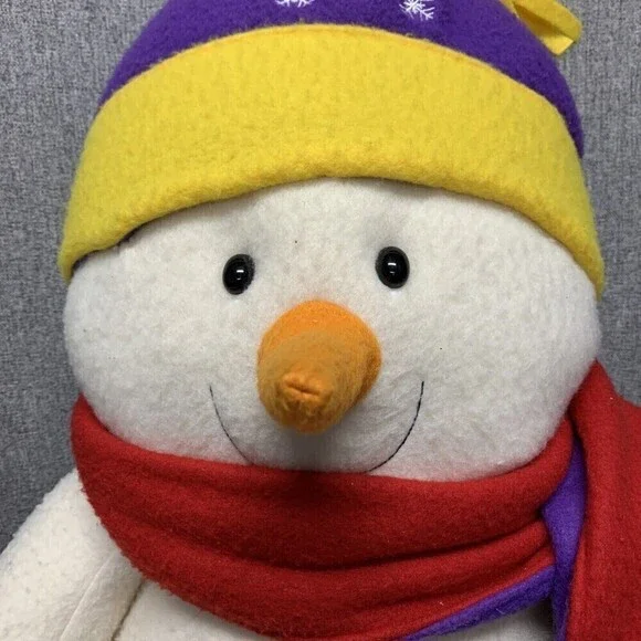 2000 Zany Brainy Zack Frost Snowman Christmas Holiday Plush Jumbo